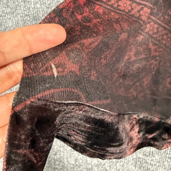 One World Plus Size 2X Studded Embroidered Tunic Top Brown Whimsigoth Dark Fairy - Picture 6 of 10